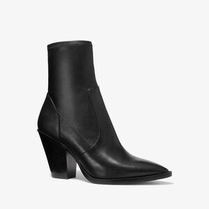 Michael Kors Dover Pointed Toe High Heel Bootie In black Size 10 NWOB